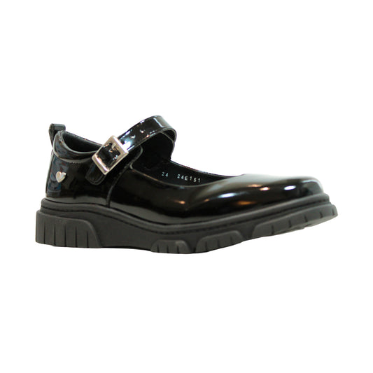 ZAPATO ESCOLAR CHAROL NEGRO #24E151 (22-26)