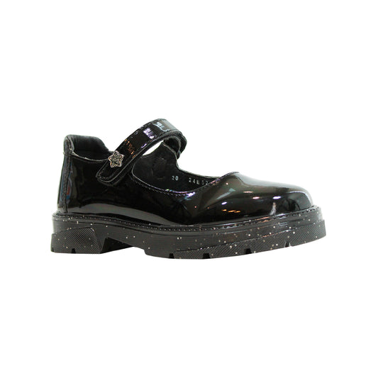ZAPATO ESCOLAR CHAROL NEGRO #24E52 (18-21)