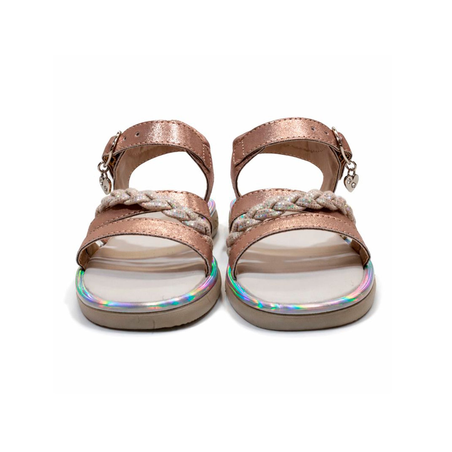 SANDALIA DORADA ROSA #26P251 (15-21)