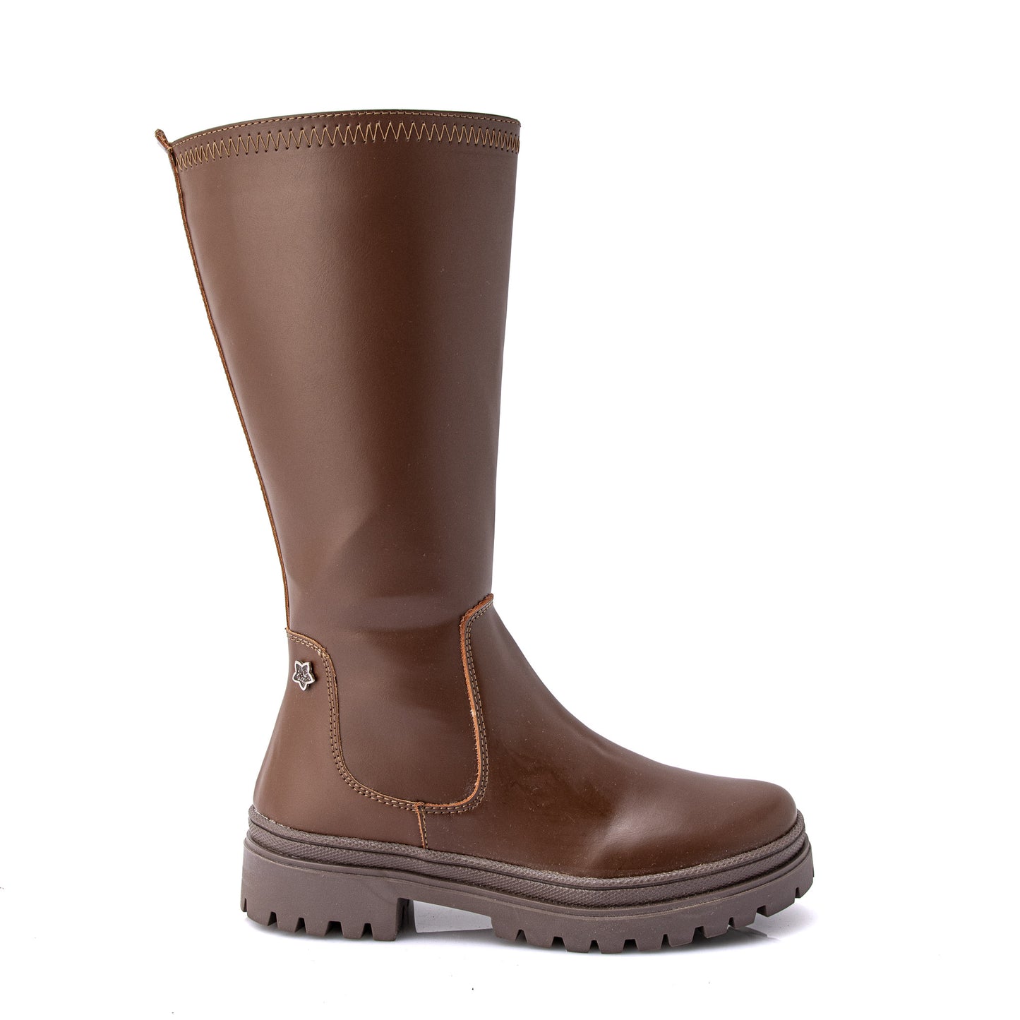 BOTA NIÑA LARGA COGNAC #24I217J