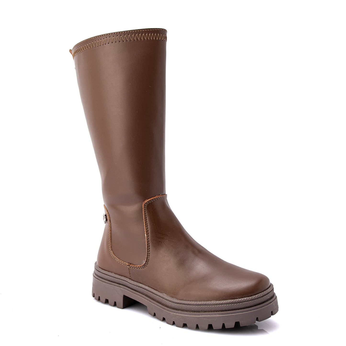 BOTA NIÑA LARGA COGNAC #24I217J